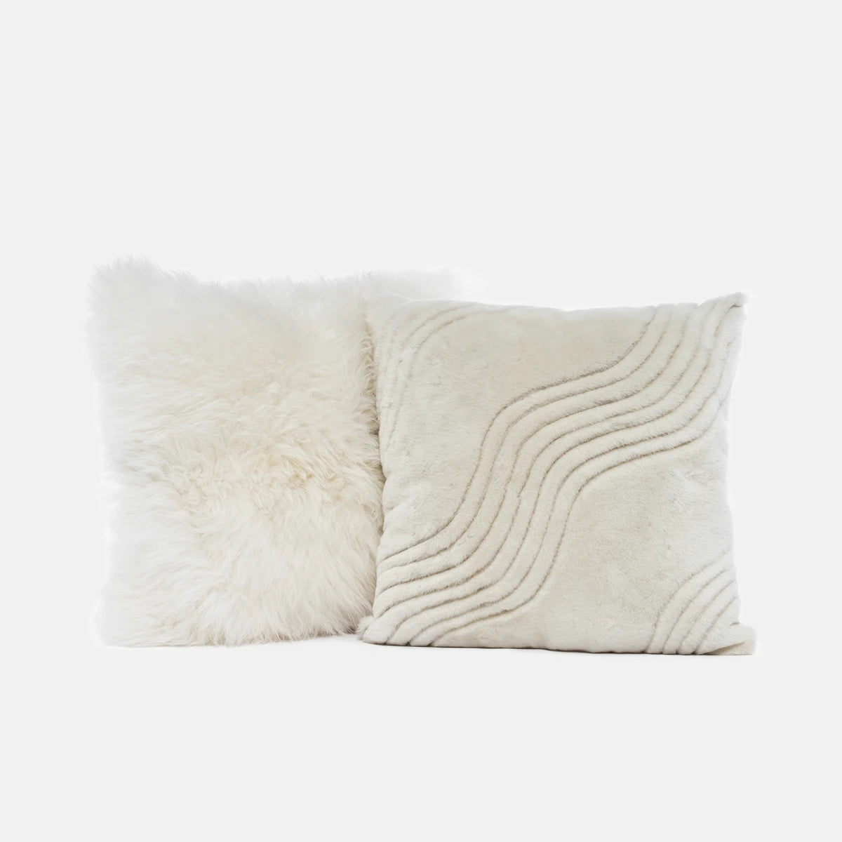 COVE - CASHMERE AND MERINO SHEARLING CUSHION SET
