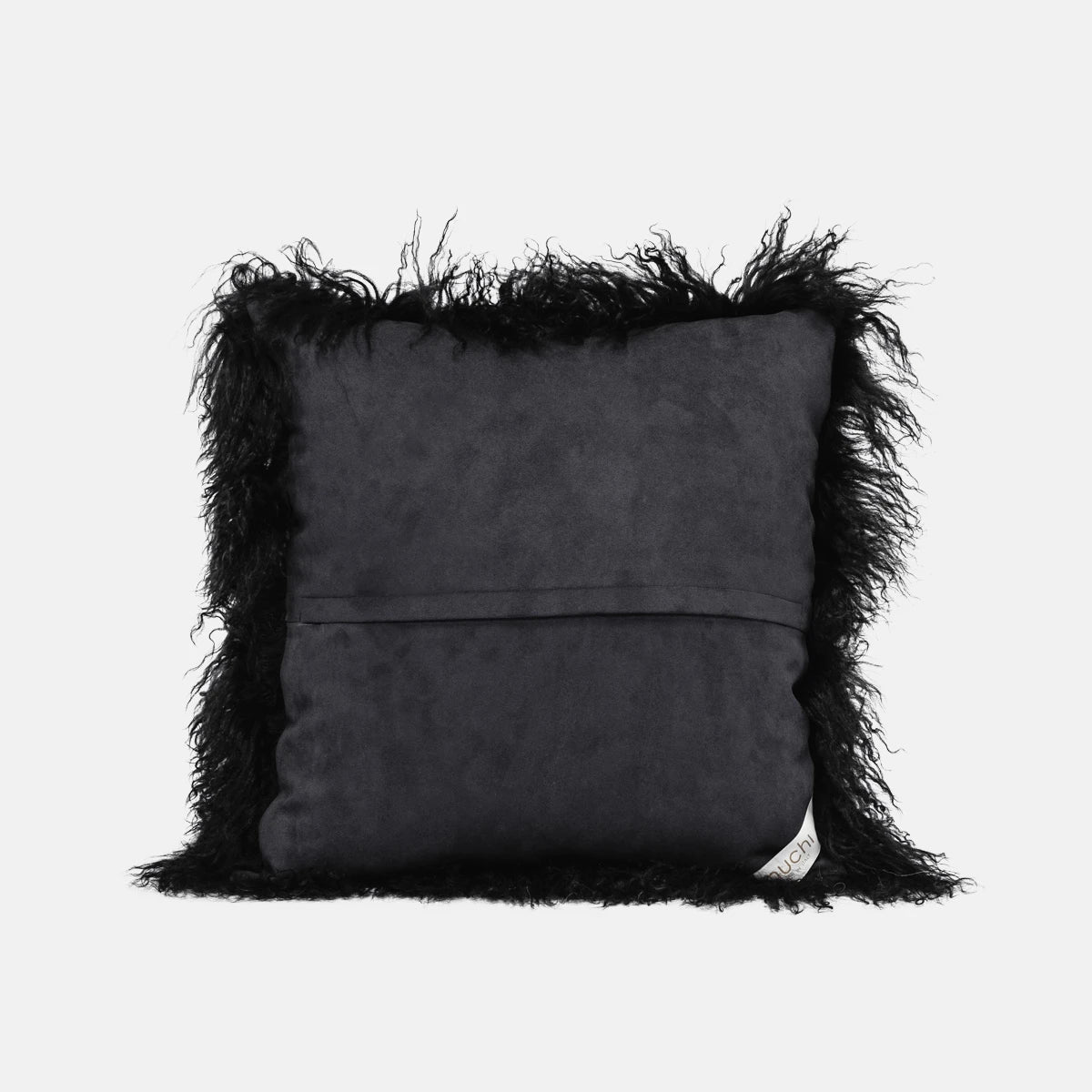 CURL - BLACK TIBET LAMB SQUARE CUSHION