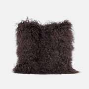 CURL - DARK BROWN TIBET LAMB SQUARE CUSHION