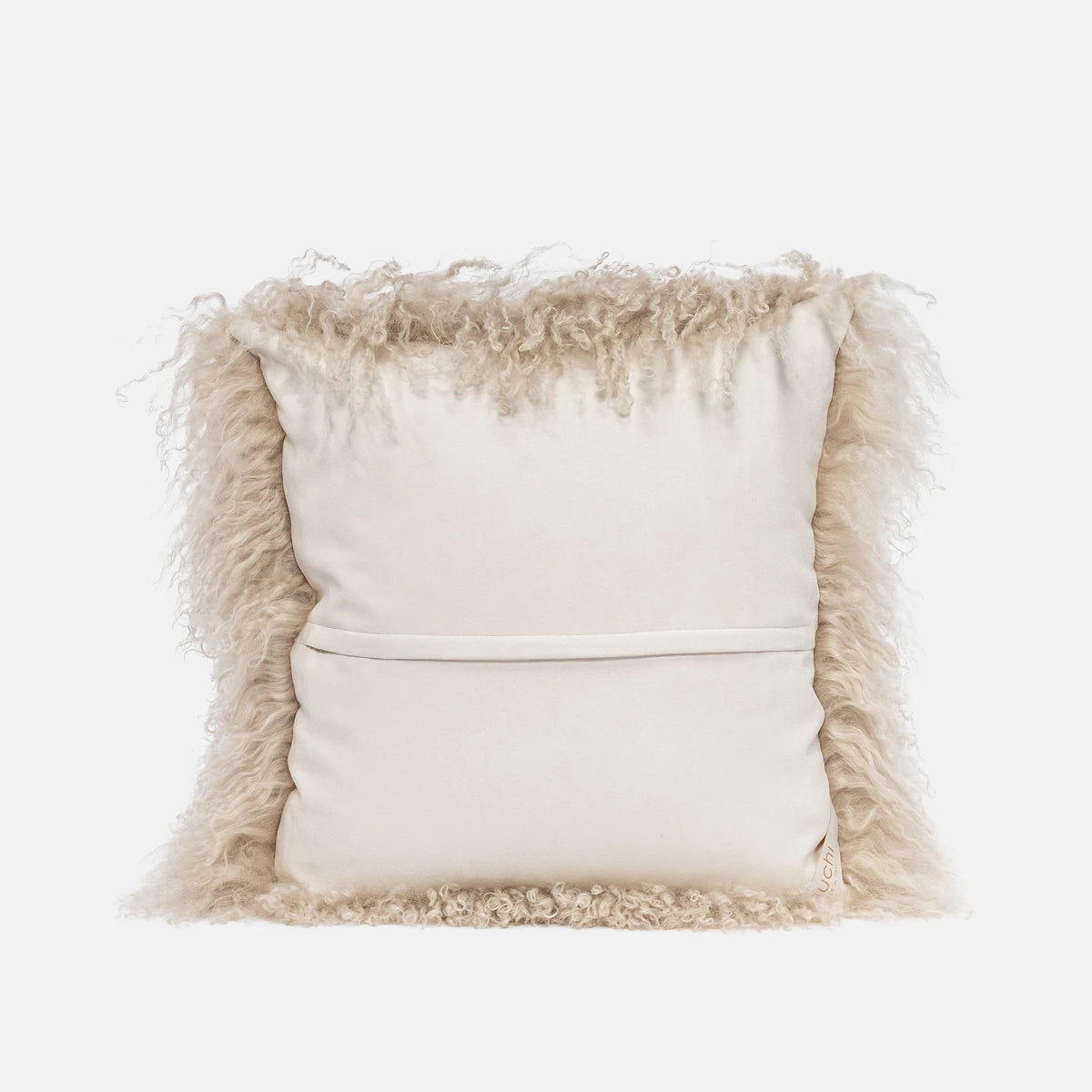 CURL - BEIGE TIBET LAMB SQUARE CUSHION