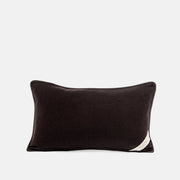 DARK BROWN - CASHMERE FABRIC LUMBAR CUSHION