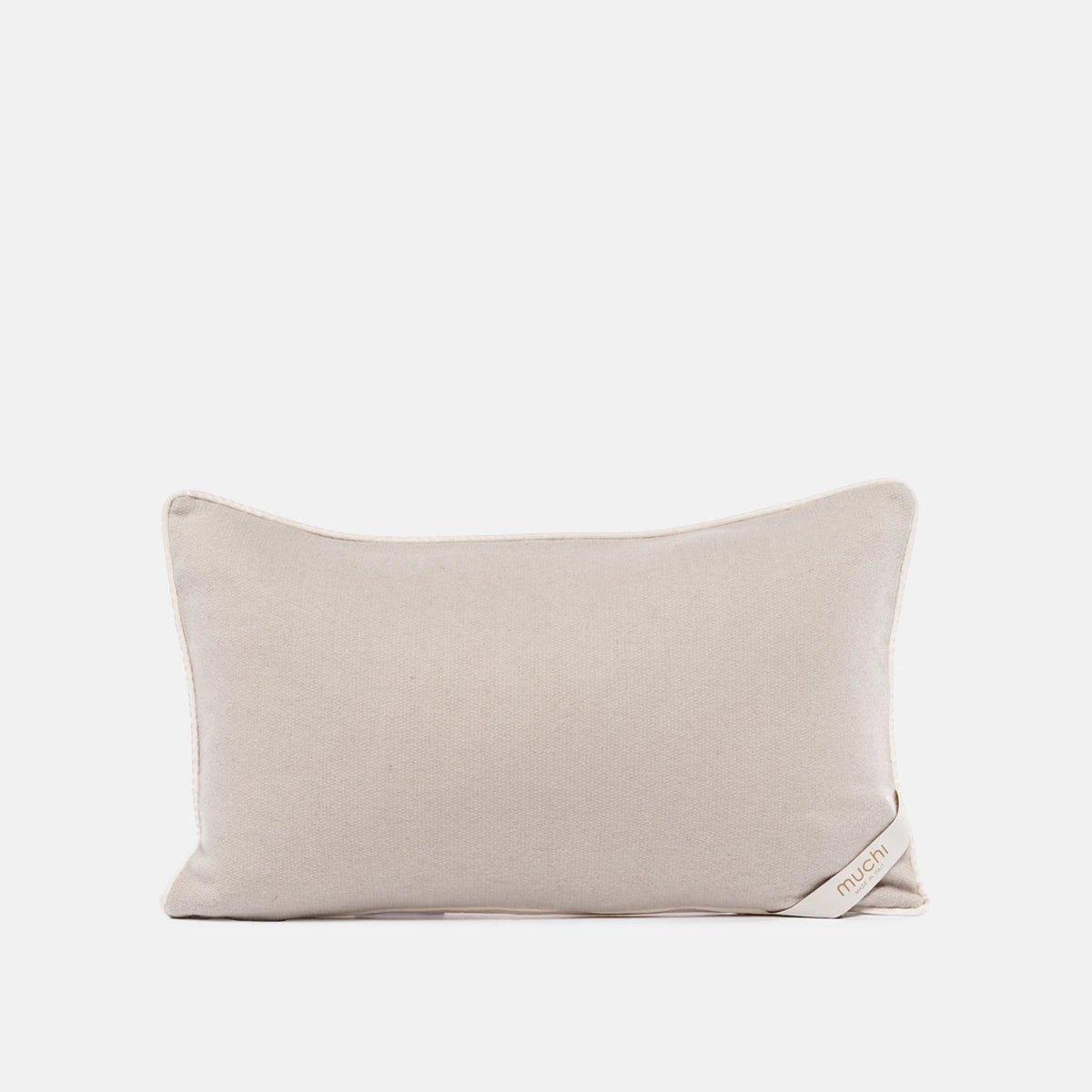 BEIGE - CASHMERE FABRIC LUMBAR CUSHION