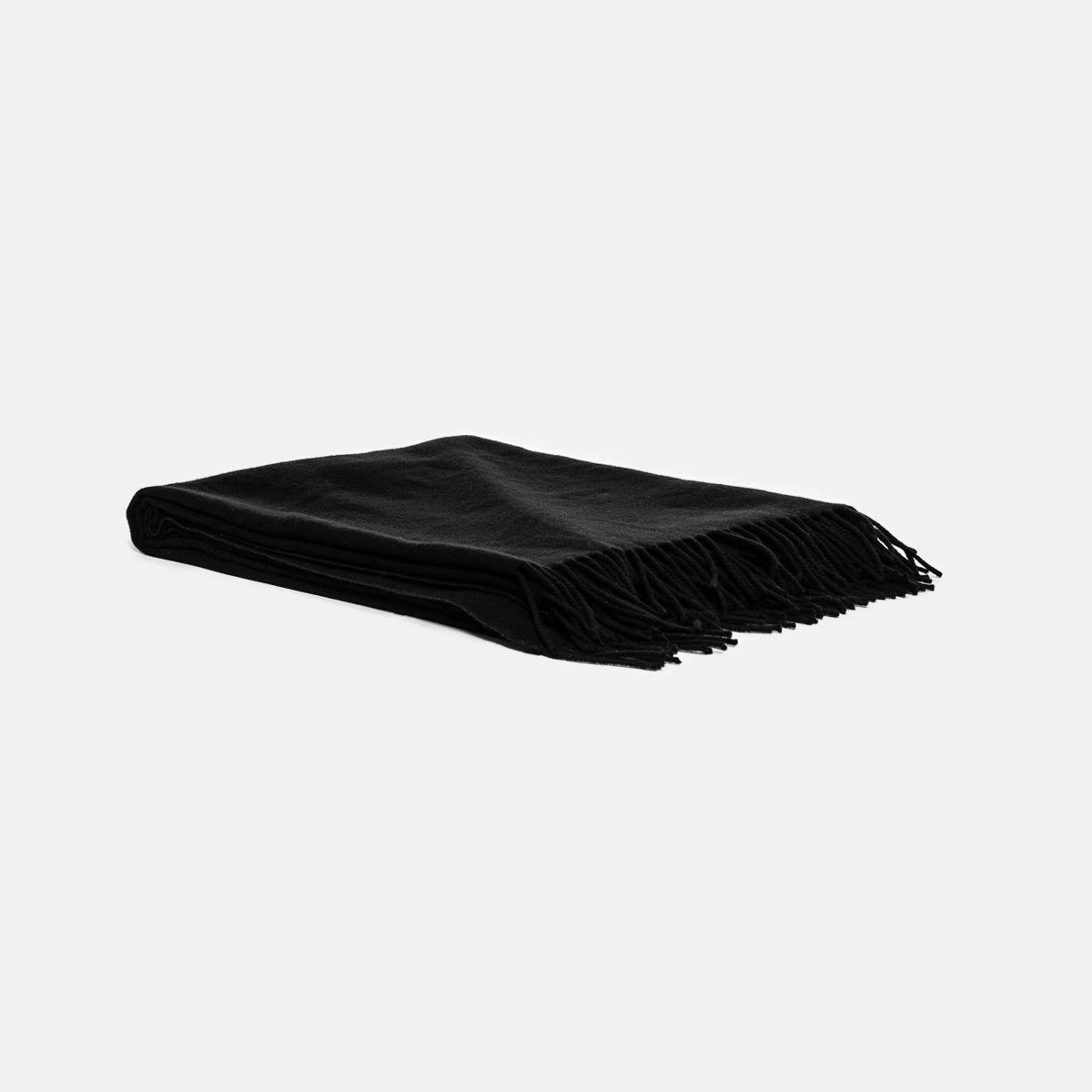BLACK - CASHMERE FABRIC PLAID