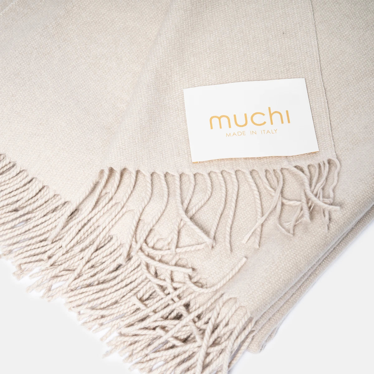 BEIGE - CASHMERE FABRIC PLAID
