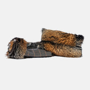 GOLDEN TREASURE - GOLD CROSS FOX CUSHION & THROW BLANKET SET