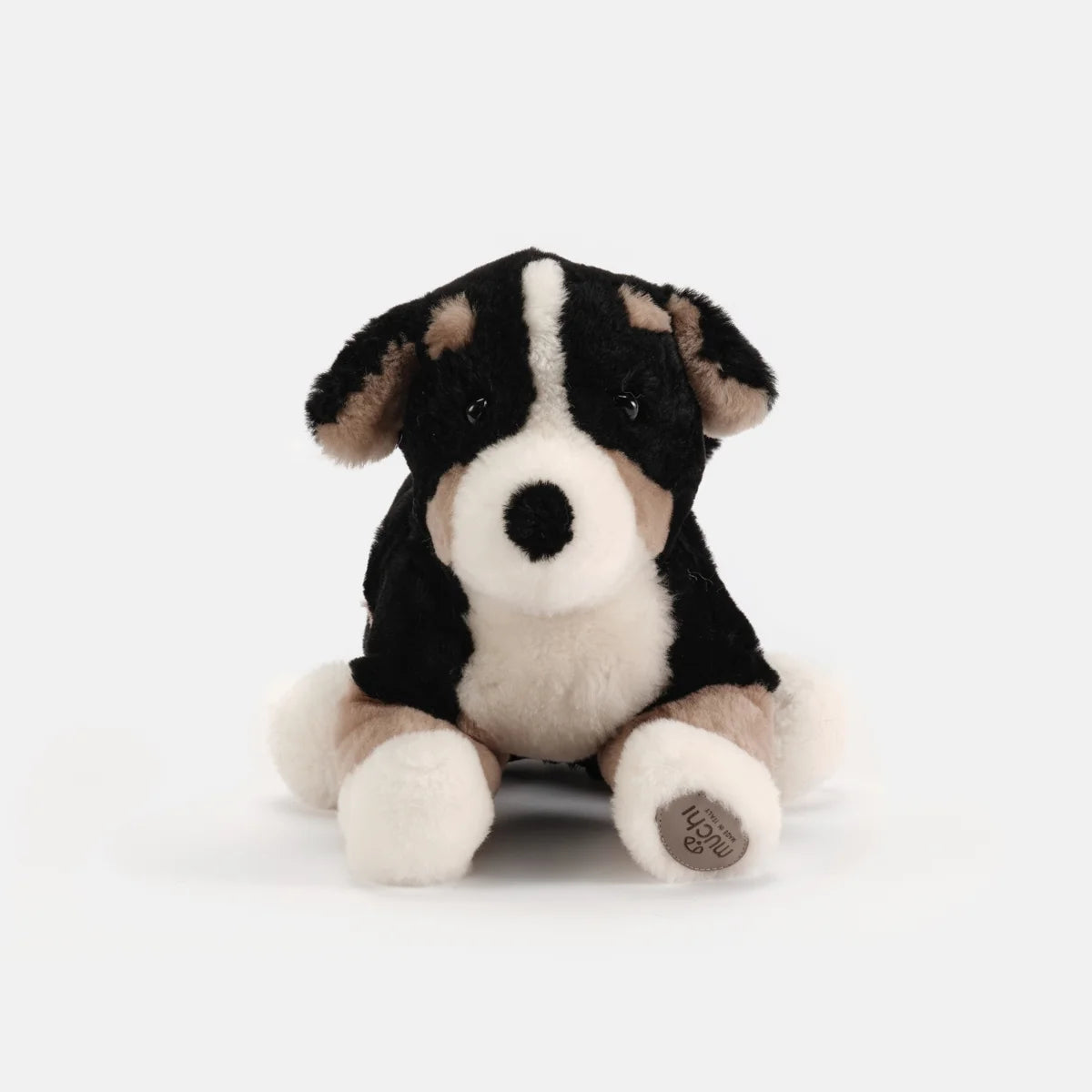 LUCKY - SHEARLING FUR BERNESE MOUNTAIN DOG PLUSH