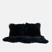 OLLENGO SET - DARK BLUE SHEARLING SHEEPSKIN CUSHION & RUG