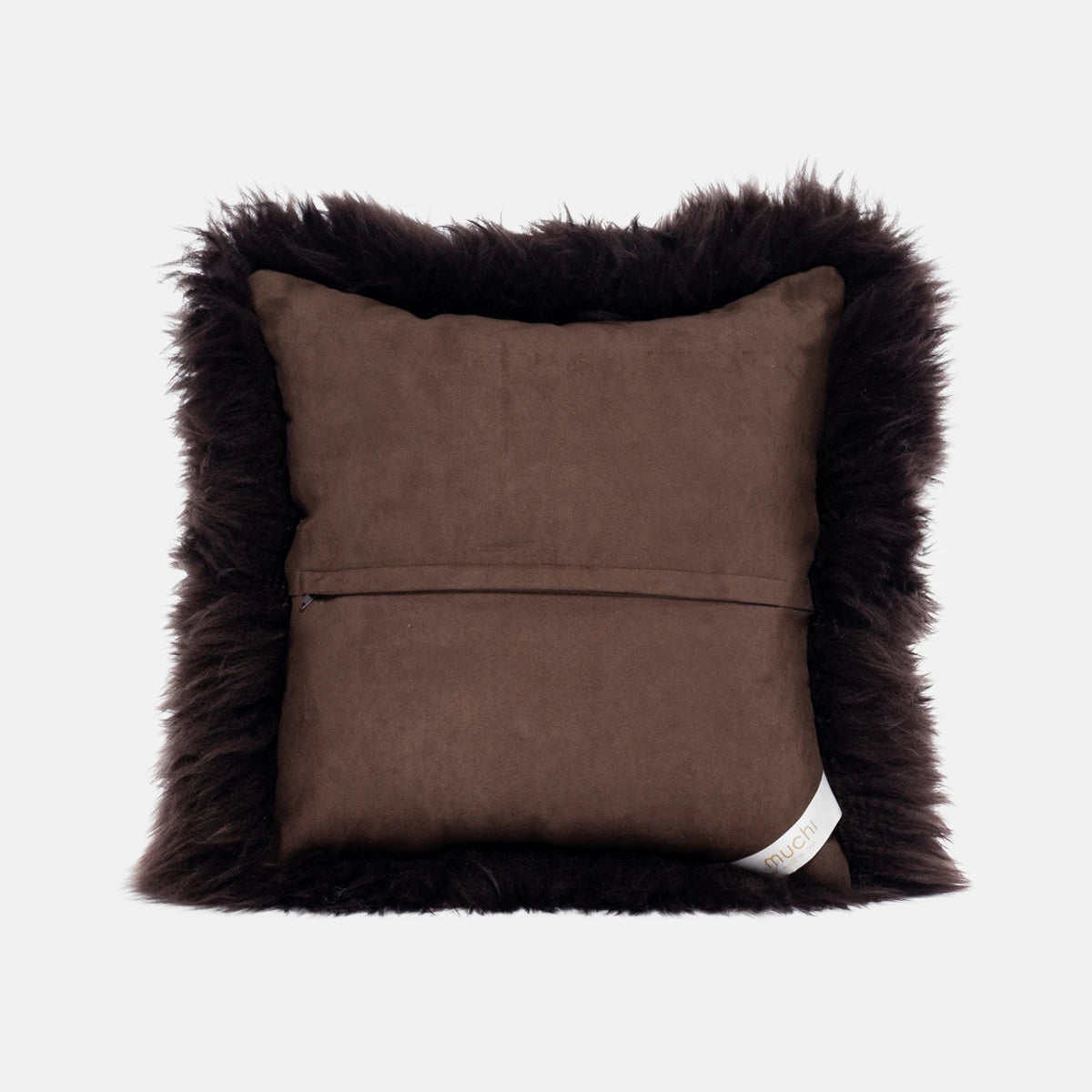OLLENGO - DARK BROWN SHEARLING SHEEPSKIN CUSHION