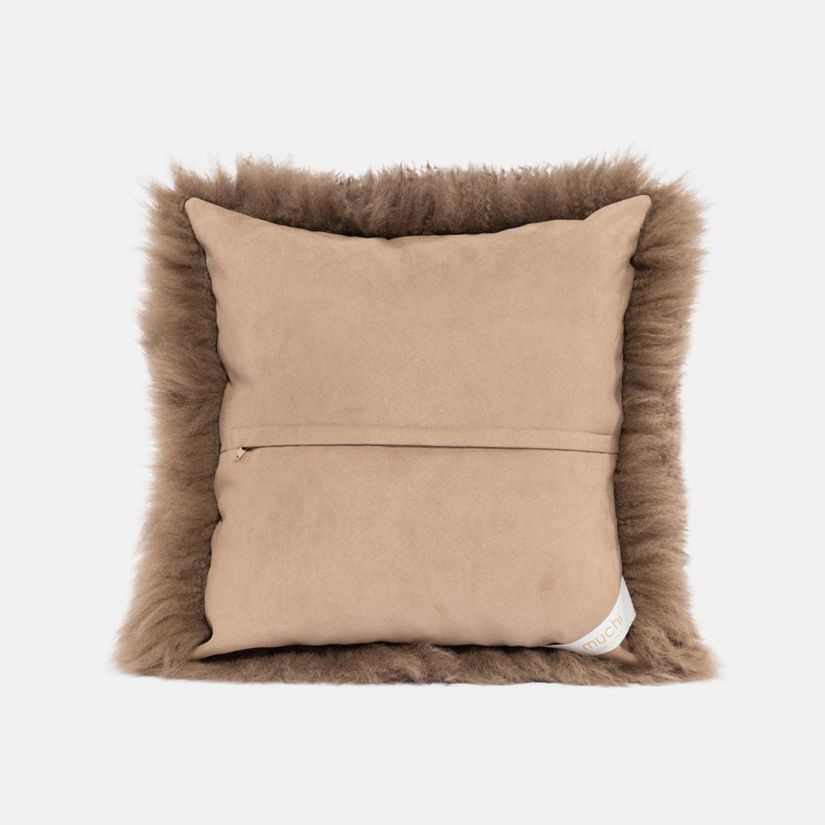 OLLENGO - BROWN STONE SHEARLING SHEEPSKIN CUSHION