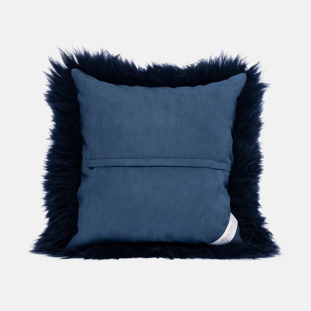 OLLENGO - DARK BLUE SHEARLING SHEEPSKIN CUSHION
