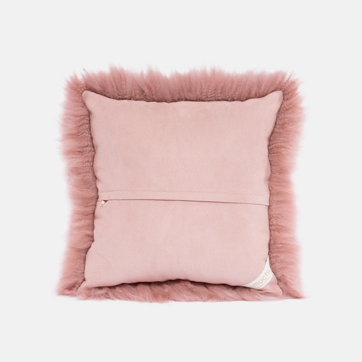 OLLENGO - PEACH ROSE SHEARLING SHEEPSKIN CUSHION