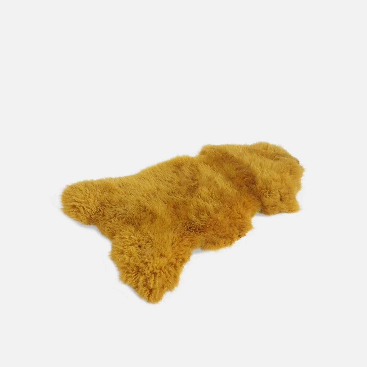 OLLENGO RUG - MUSTARD YELLOW SHEARLING SHEEPSKIN RUG