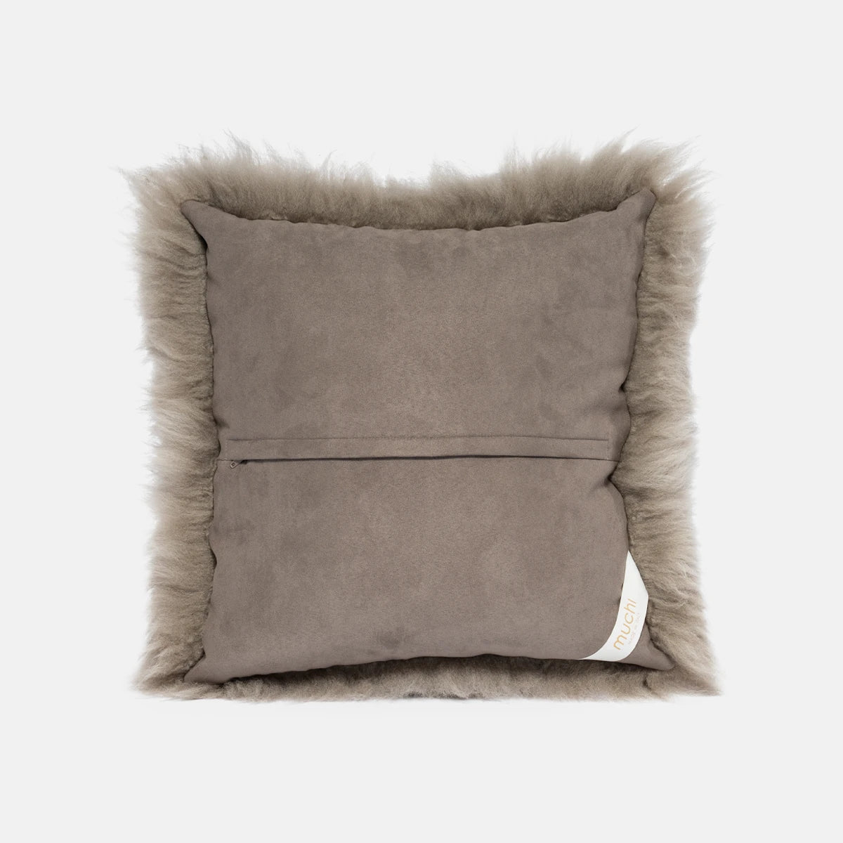 OLLENGO - TAUPE SHEARLING SHEEPSKIN CUSHION