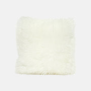 OLLENGO - WHITE WOOL SHEARLING SHEEPSKIN CUSHION