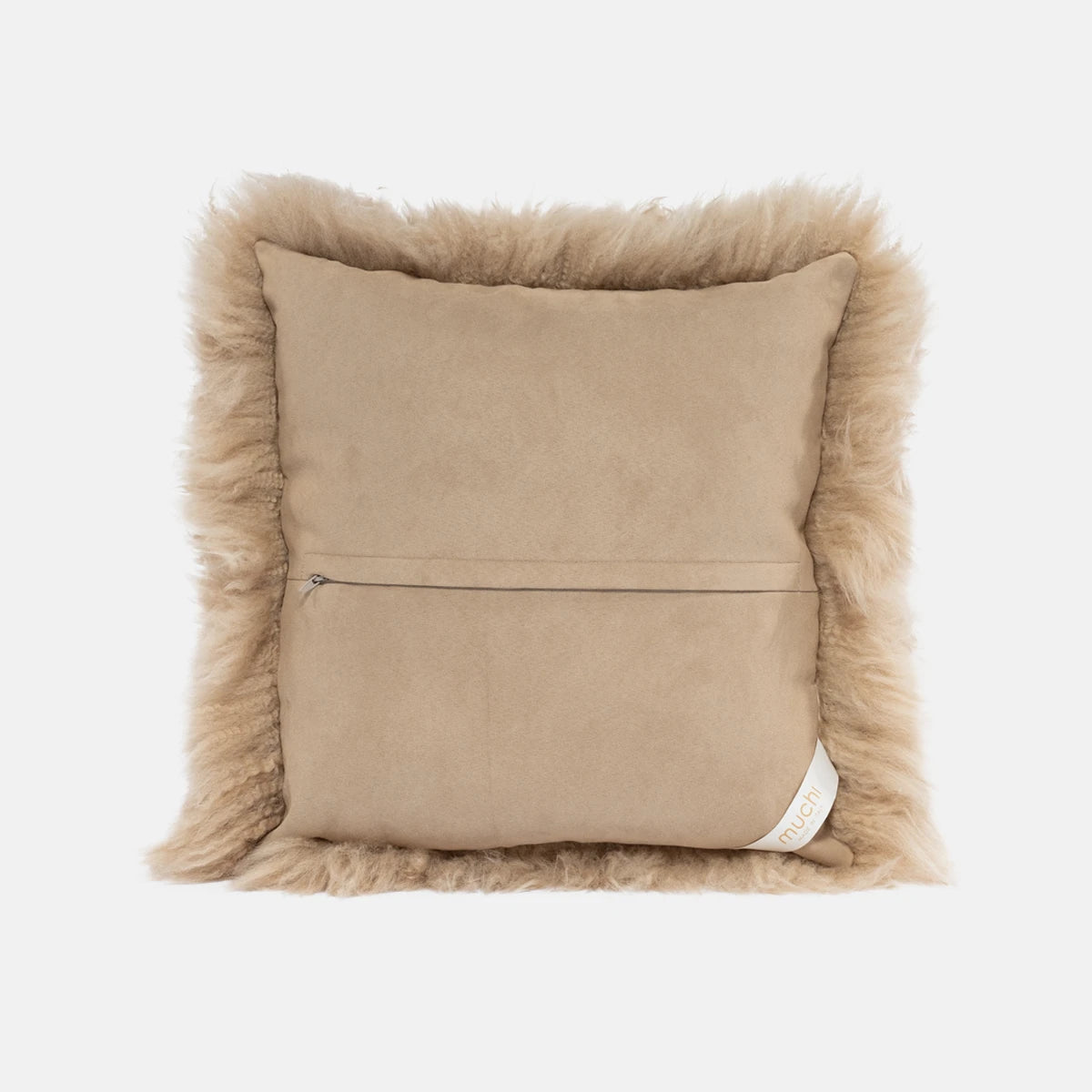 OLLENGO - CAMEL SHEARLING SHEEPSKIN CUSHION
