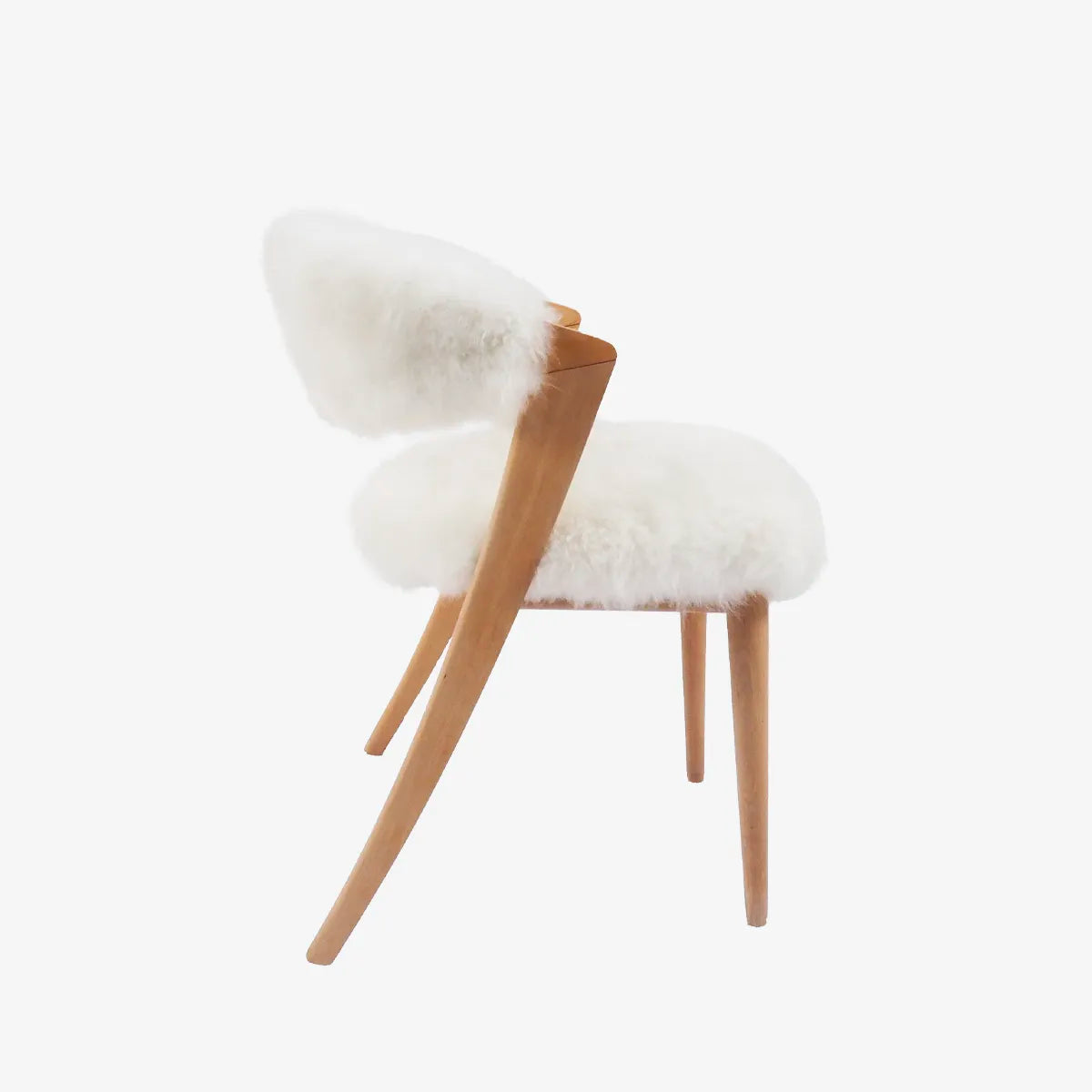CLOUDY - NATURAL CASHMERE FUR CHAIR