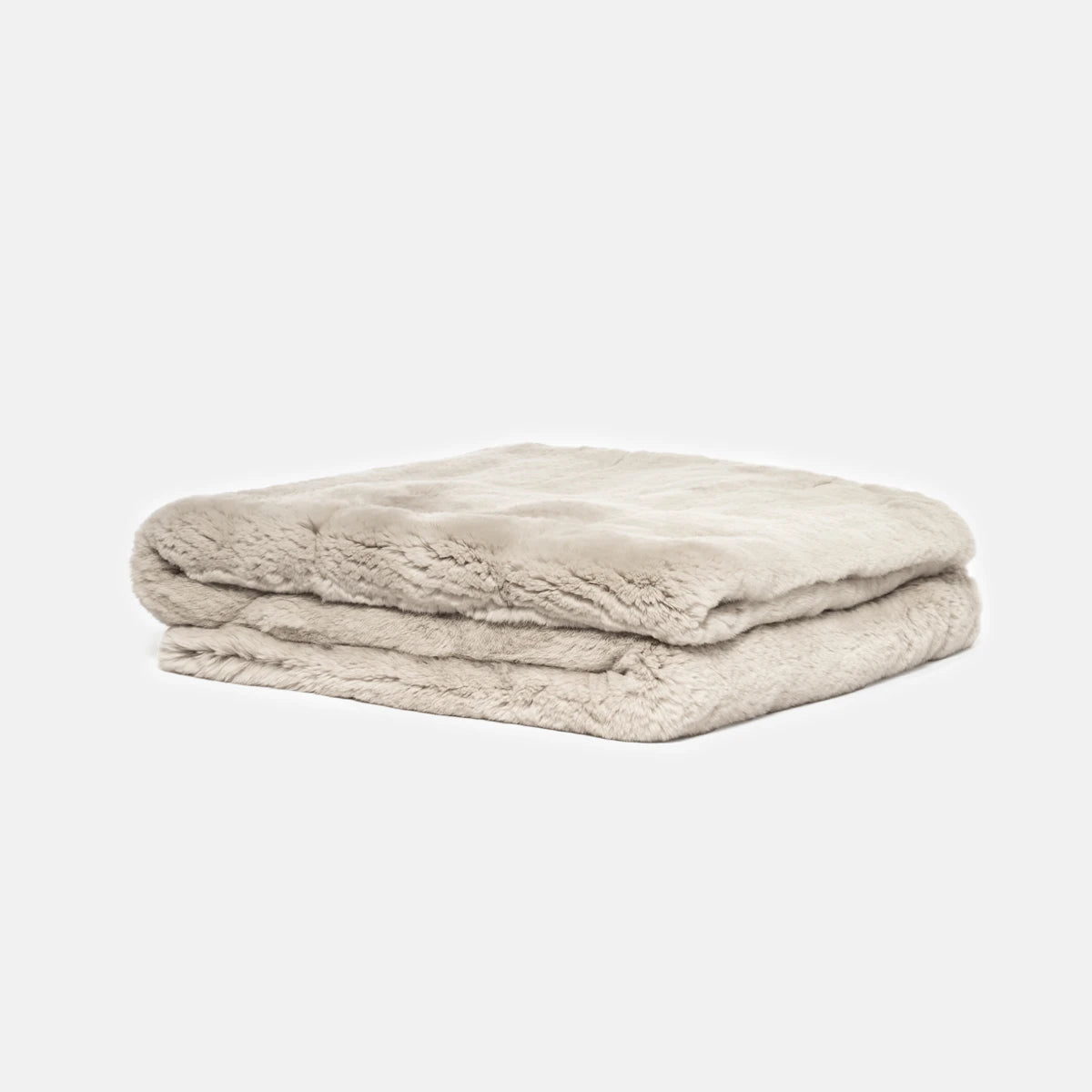 SOFT WARMTH - PERFORATED SUPERIOR LAPIN & PURE CASHMERE THROW