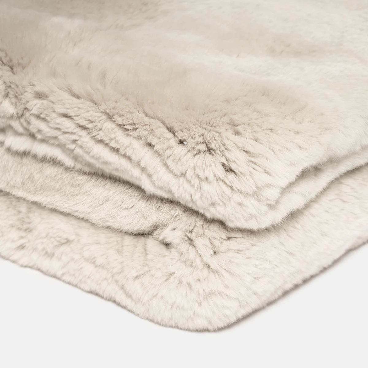 SOFT WARMTH - PERFORATED SUPERIOR LAPIN & PURE CASHMERE THROW