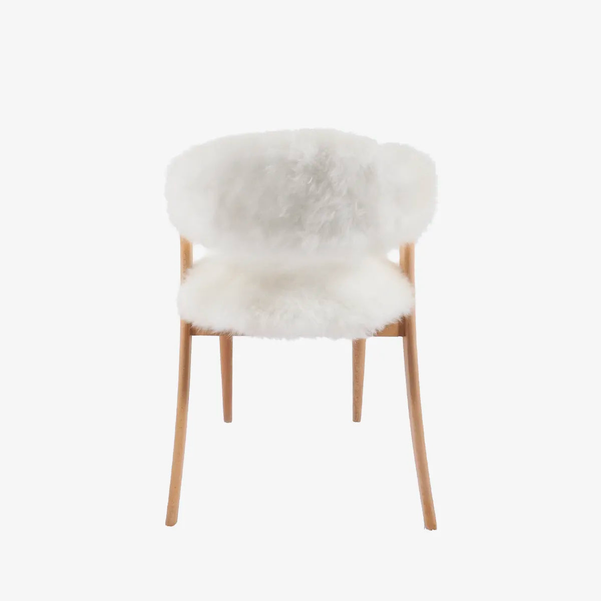 CLOUDY - NATURAL CASHMERE FUR CHAIR