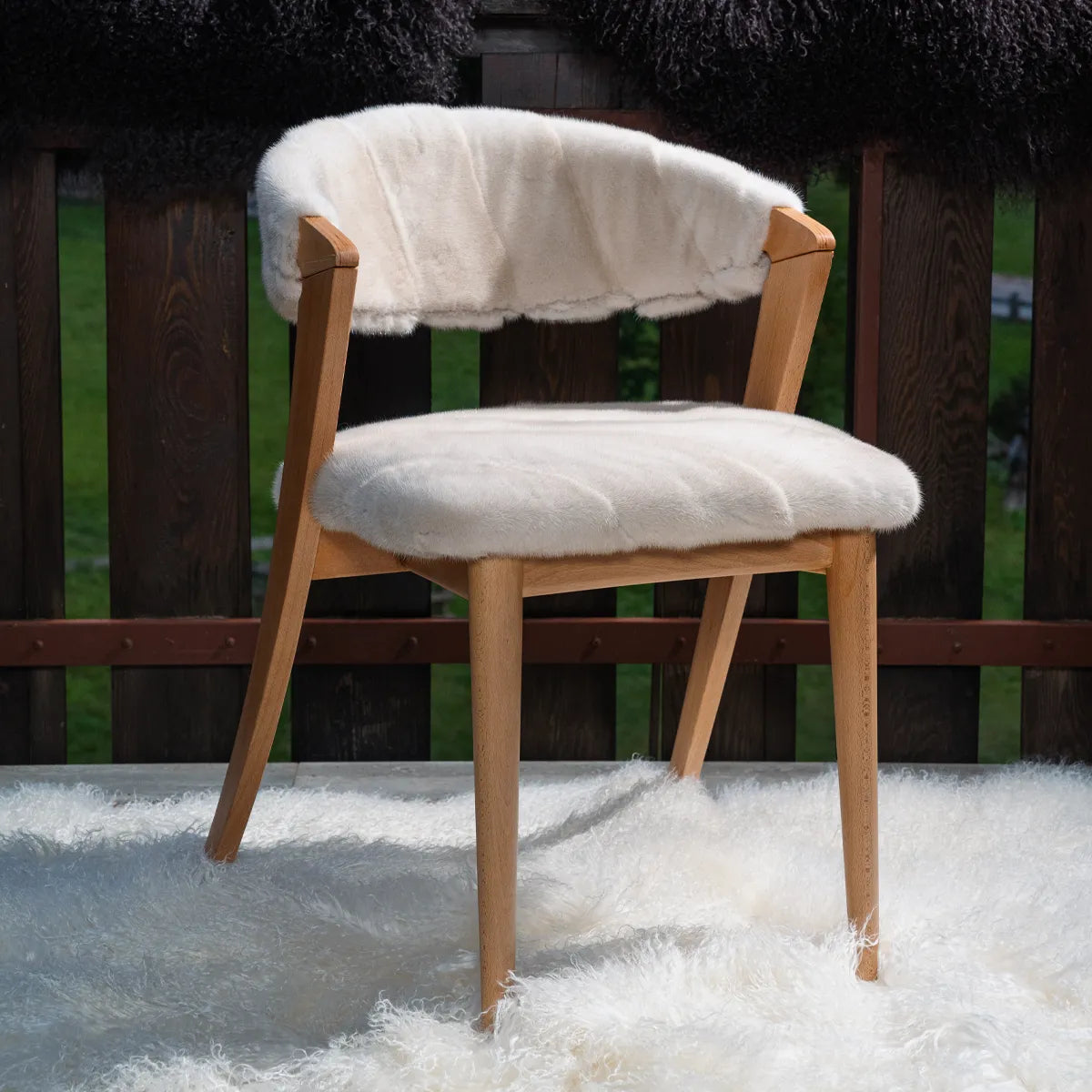 LUX - NATURAL MINK CHAIR