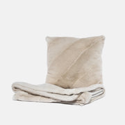 MINK MIRAGE - MINK CUSHION & PLAID SET